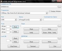 Błąd w AVRdude przy opcji WRITE dla FUSEBITów