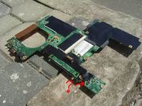 HP Compaq 6710s - uszkodzony układ U6 na płycie głównej