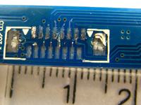 urwane zlacze od panelu sterowania monitorka LCD 7"