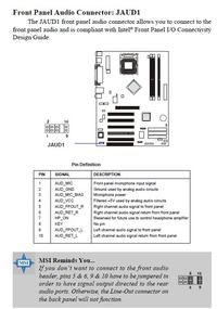 Jak podłączyć front panel audio MSI K7N2, by działały oba gniazda?