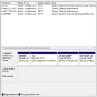 Jak bezpiecznie zmniejszyć partycję C: na laptopie HP z dyskiem 320GB?