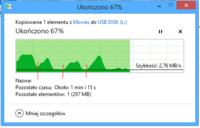 Pendrive 16GB USB 2.0 - Spadek transferu, bardzo powolny transfer plików...