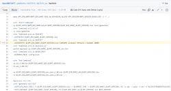 Snippet of the build.sh script for the OpenBK7231T platform with encryption-related lines.