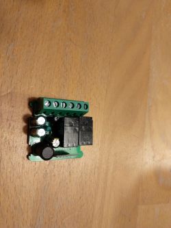 Roller Blind Controller with Electronic Components Roller blind controller on a table