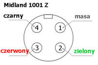Midland 1001z - TX świeci po zalutowaniu kabla od mikrofonu, brak szumów
