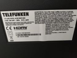 Telefunken AURUM55UHD Vestel 17MB130P red LED blinking but only blue/black screen