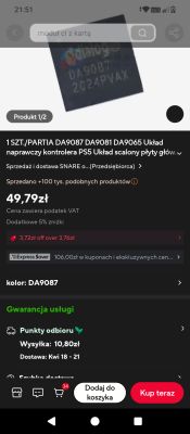 DualSense CHI-ZCT1W BDM-040 nie ładuje, winny układ ładowania?