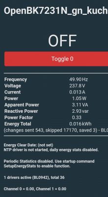 Module with OpenBeken - relay clicks intermittently after firmware upload