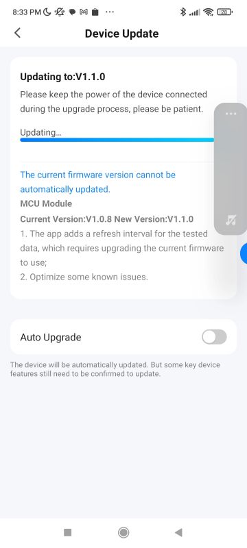 Software Update for S1TW-FR Device update for S1TW-FR to version V1.1.0