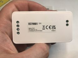 LED Controller EC79901 with CB3S WiFi Module – Internal View Close-up of LED controller EC79901 board with visible CB3S WiFi module, XL1509 converter, and electronic components on PCB.