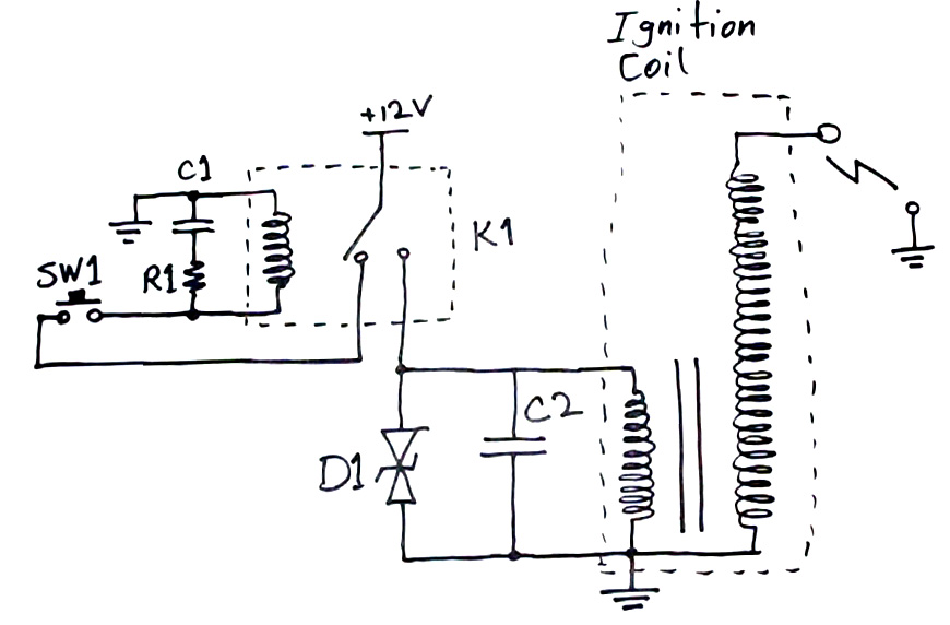 Iskrownik - Zbyt mała iskra - elektroda.pl wire diagram for cbb61 capacitor 