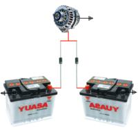 Charging Dual Batteries with Single Alternator: Rectifier Diodes or Electronic Circuit Solution Charging Dual Batteries with Single Alternator: Rectifier Diodes or Electronic Circuit Solution