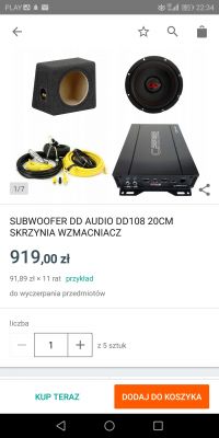 Skrzynia + Wzmacniacz. Budżet 1000zł