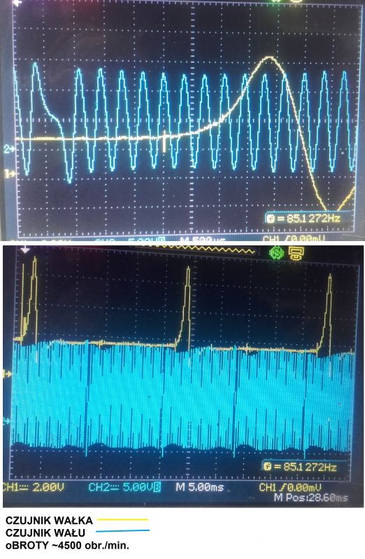 Ford Fiesta 1.3 8V MK6 2007 - Błąd P0335 proszę o interpretacje oscylogramu