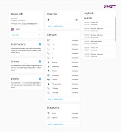 User interface of a system for managing devices with confirmed state changes.