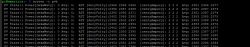 Screenshot of a terminal displaying photovoltaic panel data.