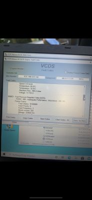 Golf V 1.4 TSI - błąd 000022 i P2293 po wymianie czujników i pompy HPFP
