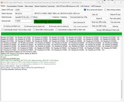 Screenshot of BK7231N Easy UART Flasher Software Screenshot of BK7231N Easy UART Flasher software during data reading.