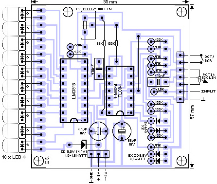 Uv meter стрелочный схема