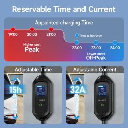 AFYEEV 32A 7.2KW EV Charger Type2/Type1 with BK7231N-CBU-IPEX Module Info