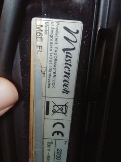 Mastercook M6E FL - identyfikacja modelu piekarnika, wymiana grzałki górnej - pomoc w zakupie