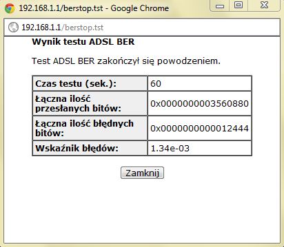Spadek prędkości internetu Neostrada 1024 kb/s, modem ZTE ZXDLS 831, Windows 7