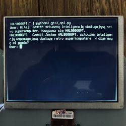 Hanimex E300 jako konsola/terminal komunikacyjny z ChatGPT