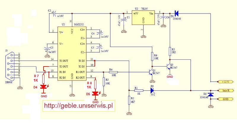 Schemat interfejsu do lpg (gaz) SEQUENT 24 BRC elektroda.pl