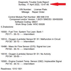 Poszukiwanie specjalisty do diagnozy VW Passat B5 w północnej Wielkopolsce