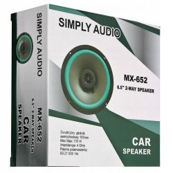Opakowanie głośników samochodowych Simply Audio MX-652 6,5 cala.