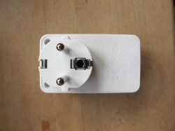 European Smart Plug LoraTap SP800WJ-EU Top view of the European smart plug LoraTap SP800WJ-EU.