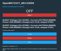 [BK7231T] My HTTP server, configurator, MQTT support from Home Assistant