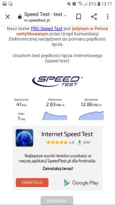 Huawei B315s-22 w Inowrocławiu - niska prędkość internetu LTE