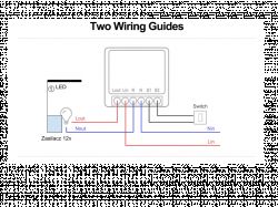 Relay wiring diagram with power supply for LED
