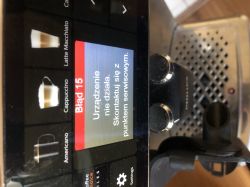 Philips EP5444/90 – pojawia się błąd 15, ekspres nie uruchamia się po włączeniu