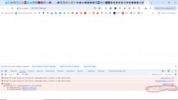 Screenshot of a web browser displaying resource loading errors.