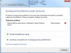 Windows 7 nie znajduje plików poza pulpitem, mimo użycia indeksowania