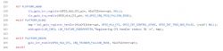 C program code with GPIO interrupt handling for different platforms.