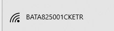 Wi-Fi icon and the network name BATA825001CKETR on a light background.
