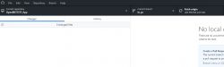 Screenshot of GitHub Desktop UI showing no changes in branch ln_ps.