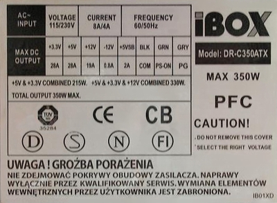 Czy zasilacz jest za słaby dla P4 3,2 HT, GF6600 LE, GA 8vM800M? Komputer się wyłącza