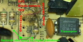 Ultra-Media model: ATX-350W-PIV naprawa elementy uszkodzone