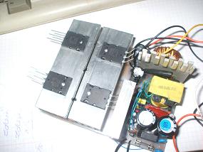 Budowa wzmacniacza 2x100W 4ohm z zasilaczem impulsowym