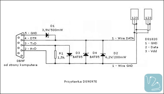 Ds2490 схема 1 wire адаптер своими руками