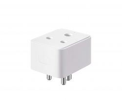Realme Smart Wi-Fi Switch White Realme smart Wi-Fi switch with three pins.