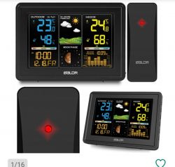 Stacja pogodowa (temperatura+wilgotność) RF z trzema czujnikami - EN8822-D