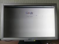 Acer AL2416W - ciemna lewa strona podświetlenia