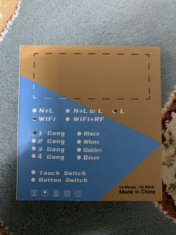 [BK7231N - CB3S] Generic Tuya Wall Switch Push Button Type 1-3 Gang No Neutral