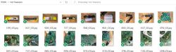 Screenshot of a folder with various images of hot tweezers and electronic components.