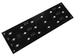 Obliczenie wartości rezystorów dla belki z 54 power LED 1W, 3 moduły po 18 diod, temperatura